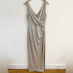 Lauren Ralph Lauren Gold Tan Shimmer Evening Gown